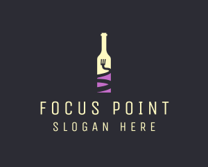 Food Wine Bar Bottle  logo design