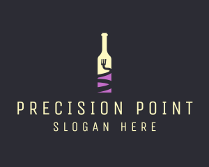 Food Wine Bar Bottle  logo design