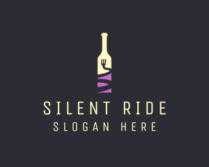 Food Wine Bar Bottle  logo design