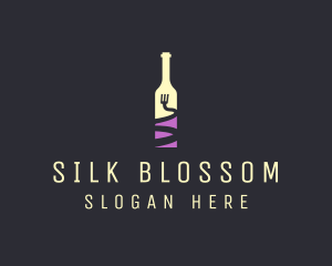 Food Wine Bar Bottle  logo design