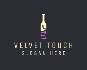 Food Wine Bar Bottle  logo design