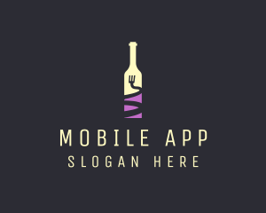 Club - Food Wine Bar Bottle logo design