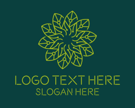 Technology - Technology Circuit Flower logo design