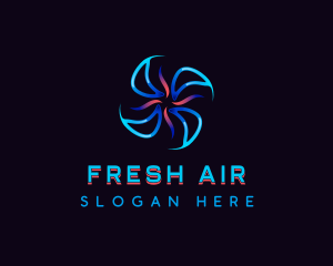 Cooling  Air Propeller logo design