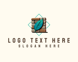 Engineer - Leaf Brick Masonry logo design