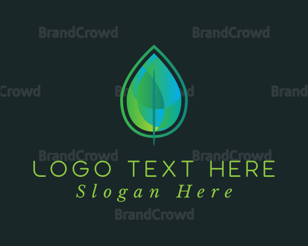 Mosaic Gradient Leaf Logo