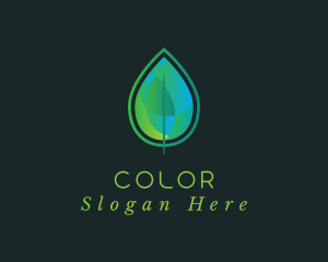 Mosaic Gradient Leaf Logo