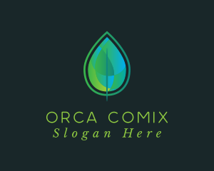 Mosaic Gradient Leaf Logo