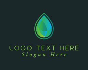 Salad - Mosaic Gradient Leaf logo design