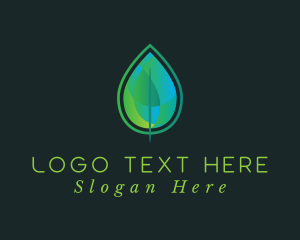 Mosaic Gradient Leaf Logo