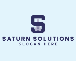 Highway Logistics Letter S logo design