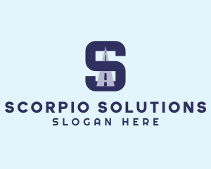 Highway Logistics Letter S logo design