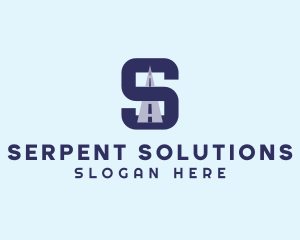 Highway Logistics Letter S logo design