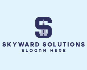 Highway Logistics Letter S logo design