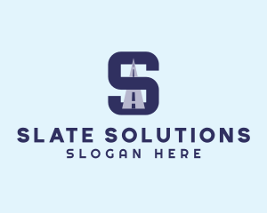 Highway Logistics Letter S logo design