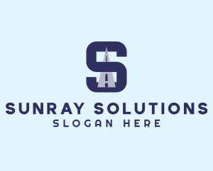 Highway Logistics Letter S logo design