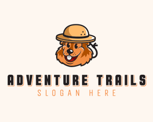 Camping Scout Beaver logo design