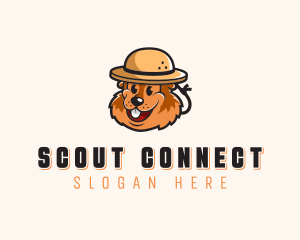 Camping Scout Beaver logo design