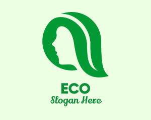Cosmetics - Green Leaf Skin Hair Care logo design