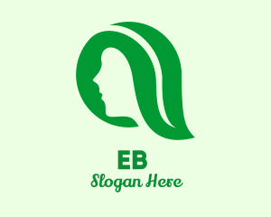 Shop - Green Leaf Skin Hair Care logo design