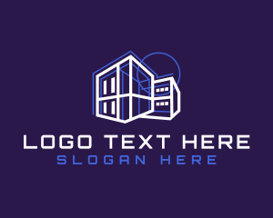 Urban - Architect Blueprint Builder logo design
