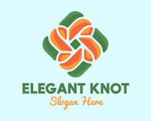 Floral Knot Nature logo design