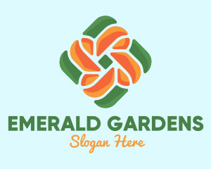 Floral Knot Nature logo design