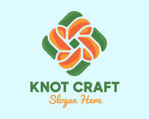 Floral Knot Nature logo design