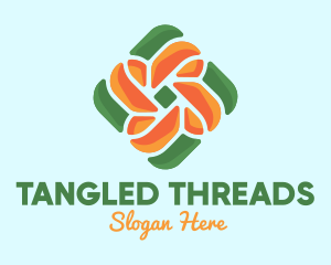 Floral Knot Nature logo design