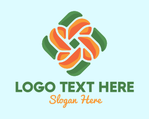 Cross - Floral Knot Nature logo design