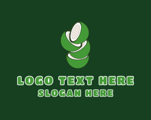 Fresh - Green Fresh Coconut logo design