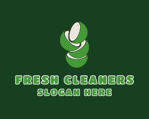 Green Fresh Coconut logo design