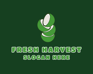 Green Fresh Coconut logo design