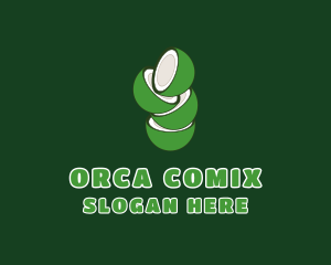 Fresh - Green Fresh Coconut logo design