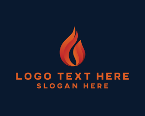 Petroleum - Fire Heat Energy logo design