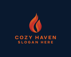 Warm - Fire Heat Energy logo design
