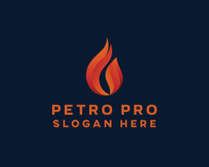 Petroleum - Fire Heat Energy logo design