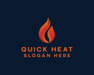 Fire Heat Energy logo design