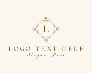 Wreath - Nature Floral Decor logo design