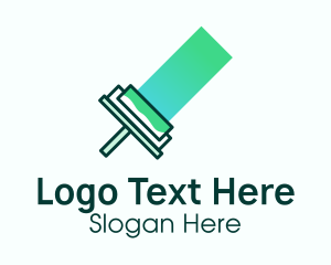 Gradient Paint Roller Logo