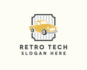 Retro Car Truck logo design