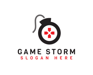 Controller Bomb Gaming  logo design
