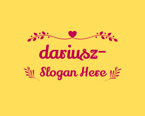 Dating Site - Ornamental Valentine's Text logo design