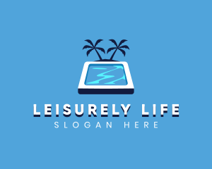 Vacation Swimming Pool logo design