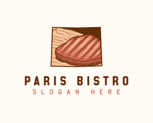 Wyoming Meat Steak logo design