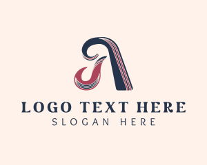 Boutique - Event Styling Stripe Ribbon logo design