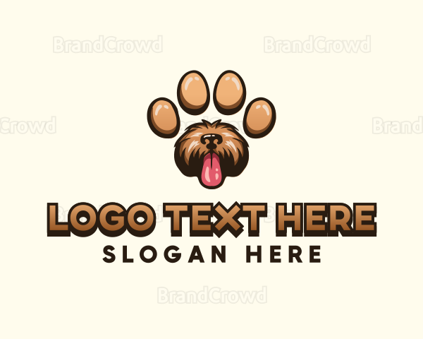 Paw Print Dog Logo