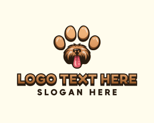 Paw Puppy Dog logo design