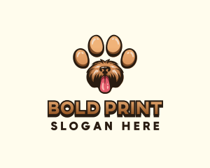 Paw Print Dog logo design