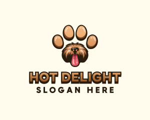 Paw Puppy Dog logo design